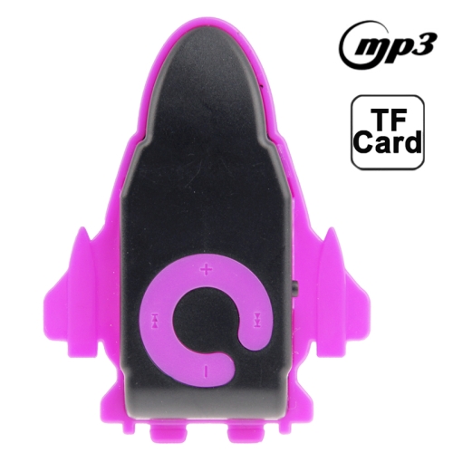 Portable Mini Plane MP3 Music Speaker with TF Card Slot (Purple)